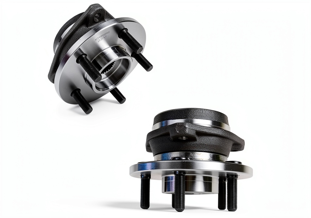 Autoround wheel hub assembly installed on a Jeep front axle