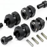RC Wheel Hub INJORA SCX24-54BK Stainless Steel Width Extender 5mm-0