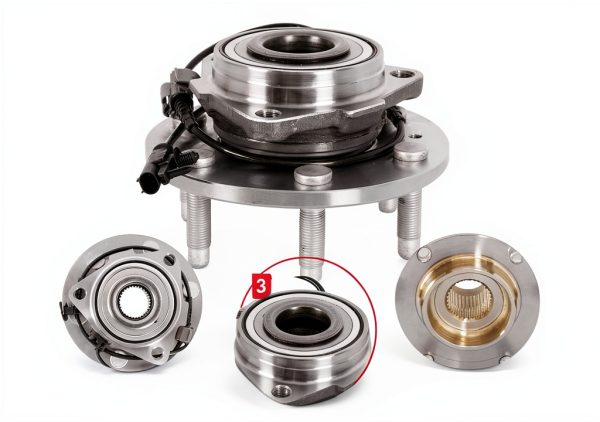 EVERESTWAY Wheel Hub Bearing for Cadillac Escalade & Silverado 4WD-3