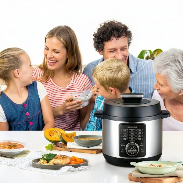 CUCKOO Electric Pressure Cooker 6 Qt CMC-ZSN601F Black LED Display-1