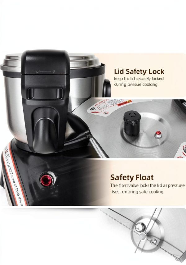 Commercial Electric Pressure Cooker Oshenic 26.4QT 9-in-1 Multicooker-6