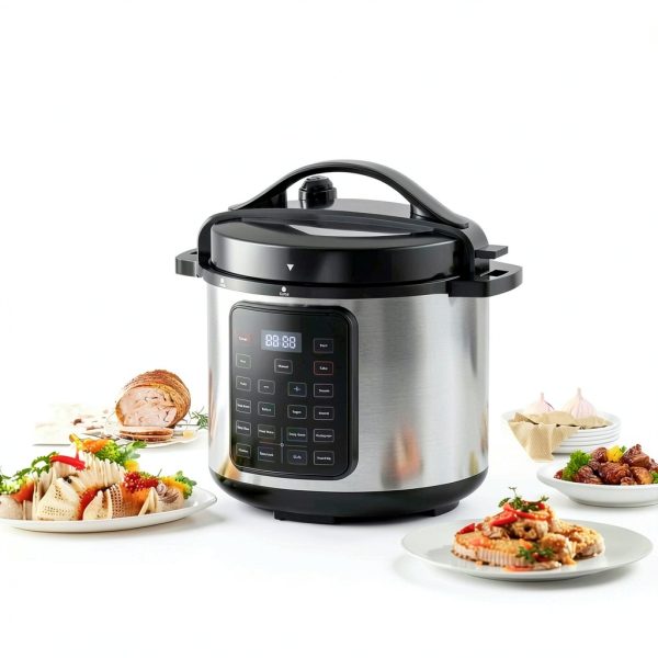 Sweetcrispy 8 QT Electric Pressure Cooker 16-in-1 Stainless Steel-5