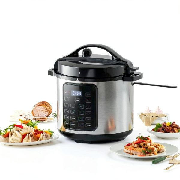 Electric Pressure Cooker 8QT Multi Cooker by Generic Stainless Steel-6