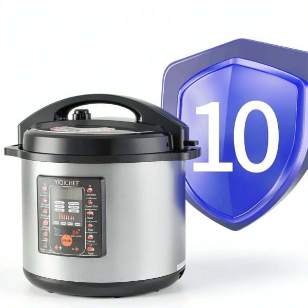 12L Commercial Electric Pressure Cooker YIQICHEF 12.8qt 1600W-4