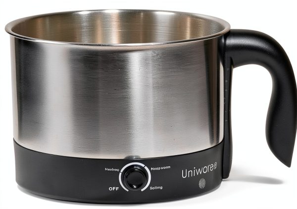 Uniware 1.2 Liter Stainless Steel Electric Cooker Rotating Base-6