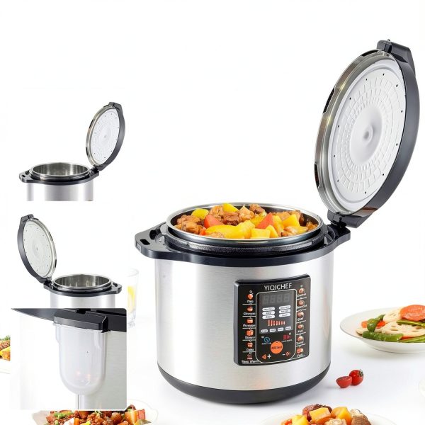 12L Commercial Electric Pressure Cooker YIQICHEF 12.8qt 1600W-7