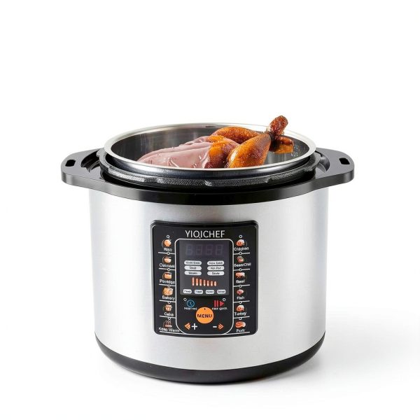 12L Commercial Electric Pressure Cooker YIQICHEF 12.8qt 1600W-5