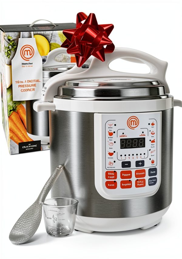 MasterChef 13-in-1 Pressure Cooker 6 Qt Electric MultiPot with LED-6