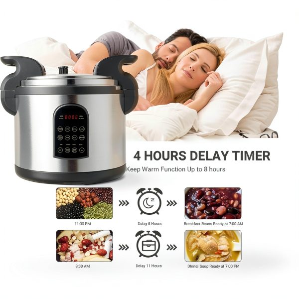 17.8QT Electric Pressure Cooker GOLREAN 8-in-1 24h Timer-3