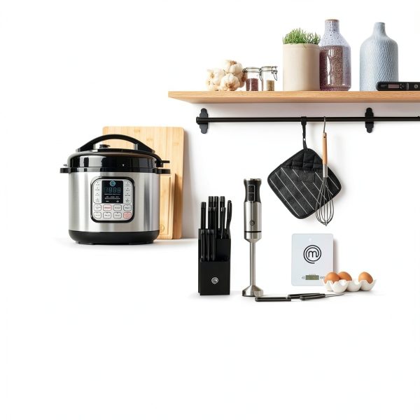 MasterChef Electric Pressure Cooker 10-in-1 6 Qt Stainless Steel-6