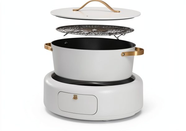 10 in 1 Electric Cooker 6 Quart White Icing by Drew Barrymore-7