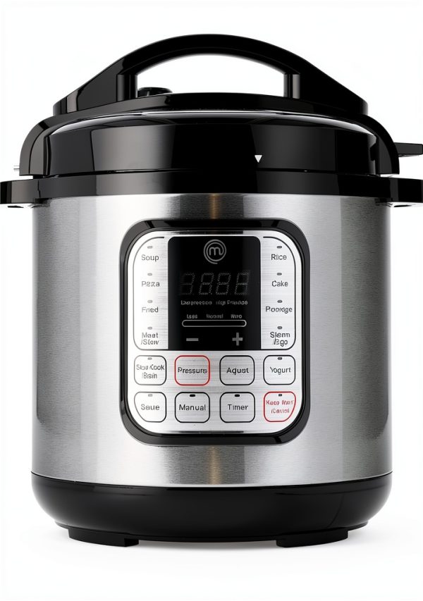 MasterChef Electric Pressure Cooker 10-in-1 6 Qt Stainless Steel-0