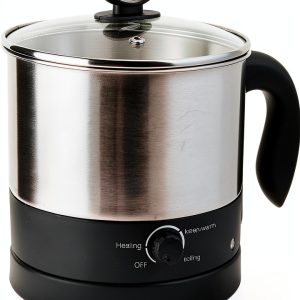 Uniware 1.2 Liter Stainless Steel Electric Cooker Rotating Base-0