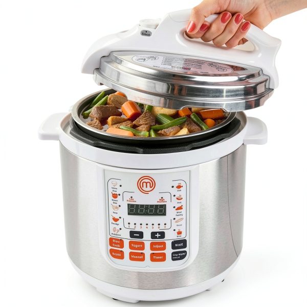 MasterChef 13-in-1 Pressure Cooker 6 Qt Electric MultiPot with LED-4