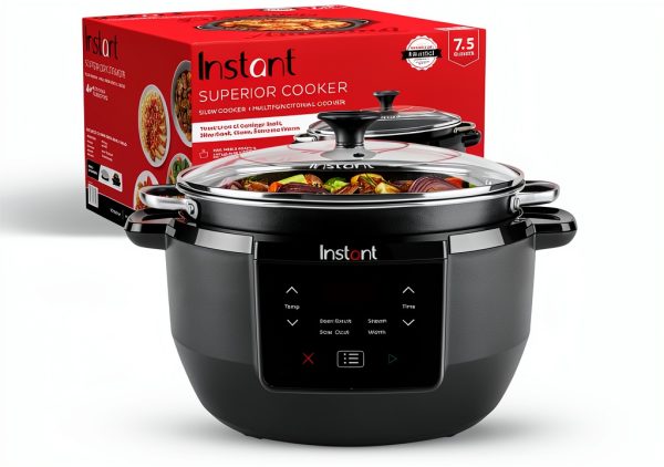 Instant Pot Superior Cooker 7.5QT Multicooker 4-in-1 Black-0