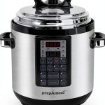 9-in-1 Electric Pressure Cooker 6QT by prepAmeal Silver Black-0