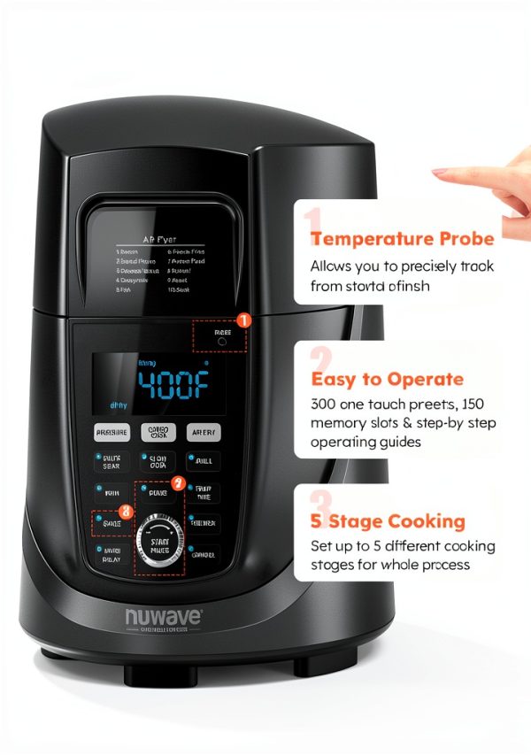 Nuwave Duet 6qt Electric Pressure Cooker Air Fryer Combo-7