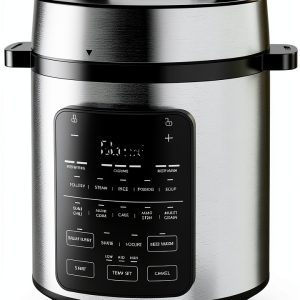 Electric Pressure Cooker DUMOS 12-in-1 6 Qt Stainless Steel Silver-0