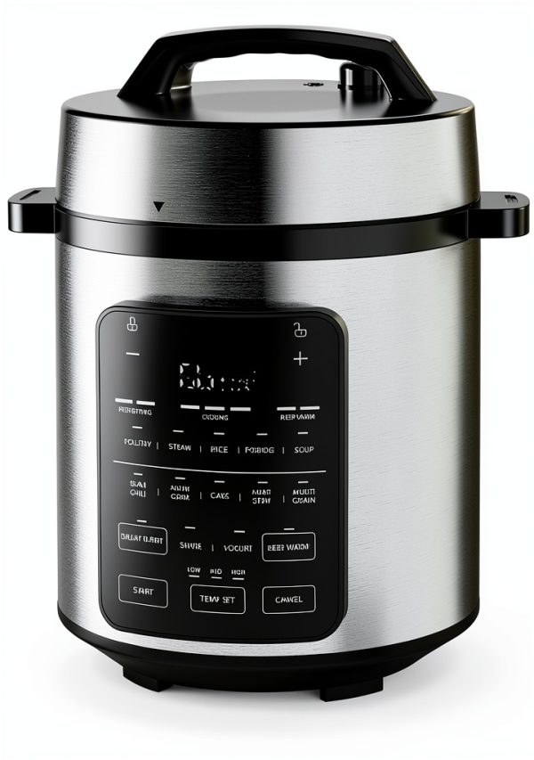 Electric Pressure Cooker DUMOS 12-in-1 6 Qt Stainless Steel Silver-0