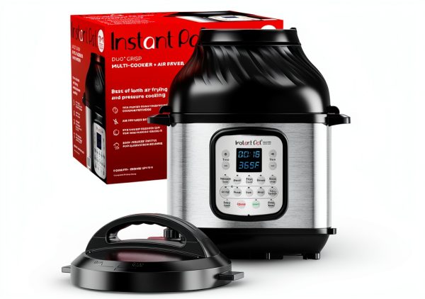 Instant Pot Duo Crisp Air Fryer & Pressure Cooker 8Qt Black-0