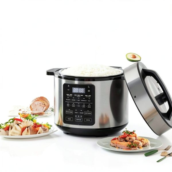 Electric Pressure Cooker DUMOS 12-in-1 6 Qt Stainless Steel Silver-7