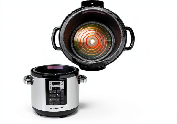 9-in-1 Electric Pressure Cooker 6QT by prepAmeal Silver Black-8