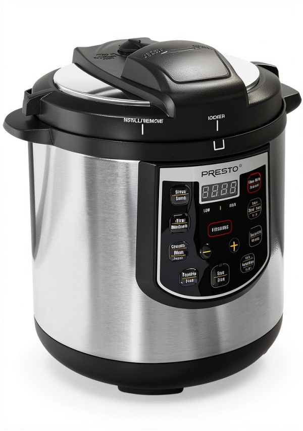 Presto 6 Quart Electric Pressure Cooker 02141 Black Silver-0