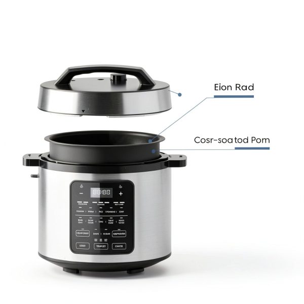 Electric Pressure Cooker DUMOS 12-in-1 6 Qt Stainless Steel Silver-4