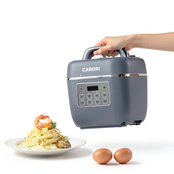 Electric Pressure Cooker Carori 3Qt 8-Function Ceramic Pot Gray-6